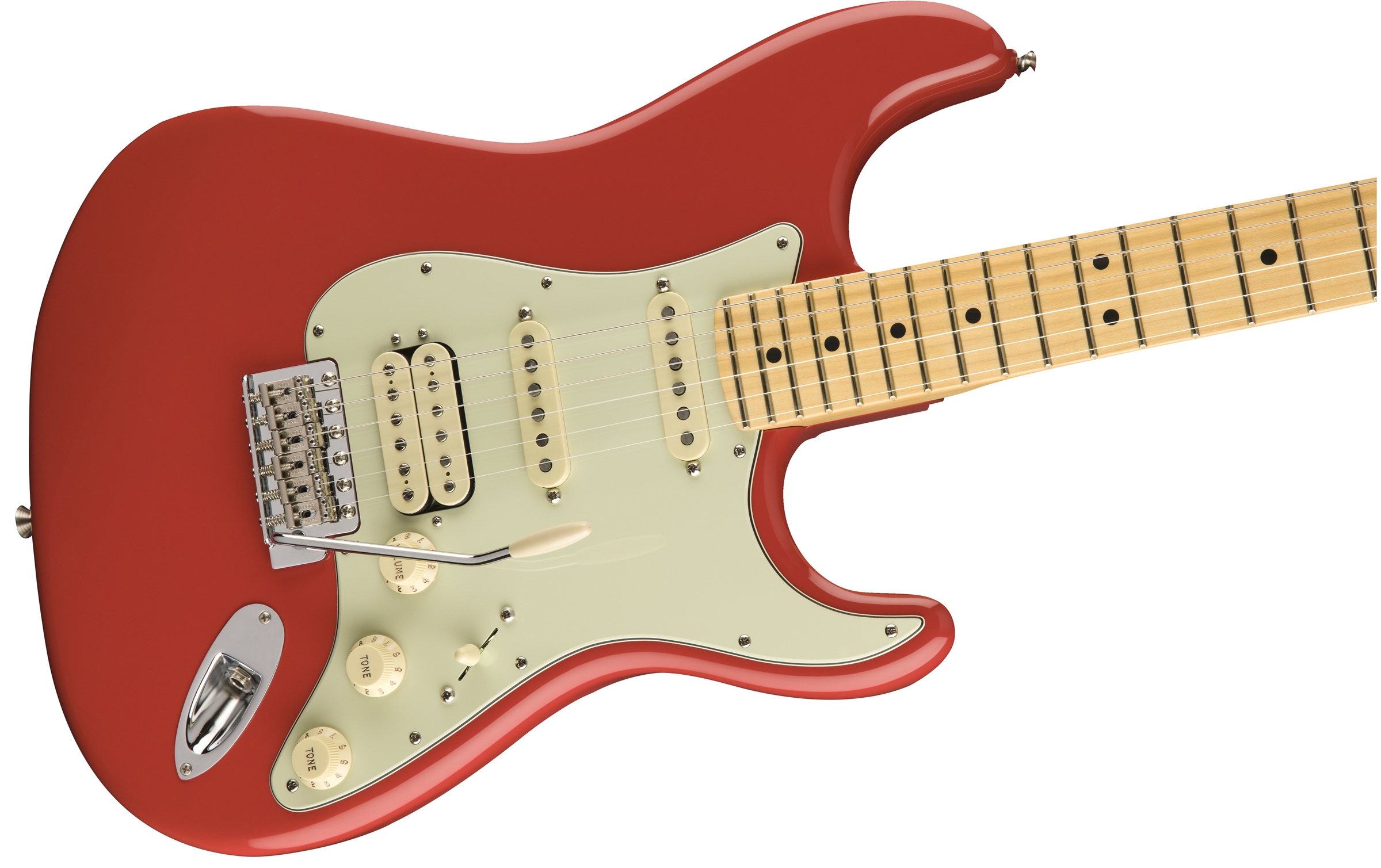 Электрогитара hss. Fender American Special Stratocaster HSS Maple Fiesta Red. Fender Stratocaster красный. Красная электрогитара Stratocaster. Red Special Stratocaster.