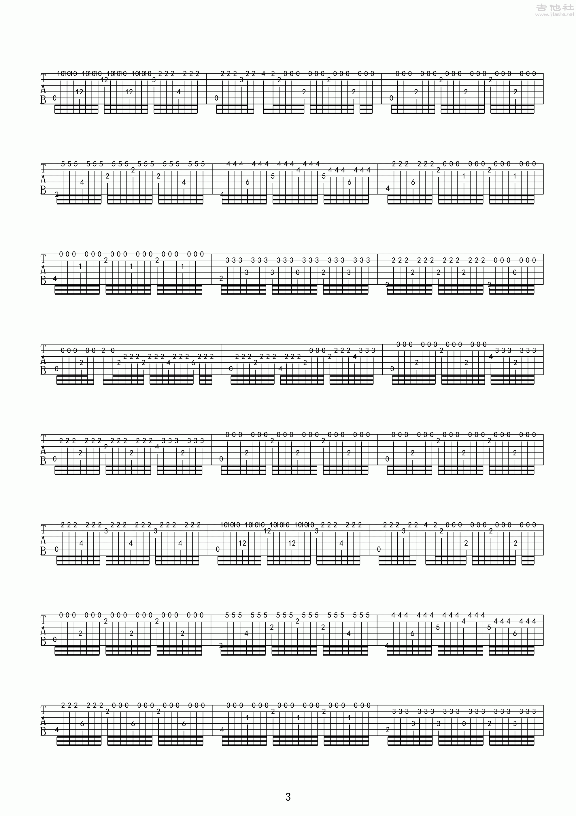 阿尔罕布拉的回忆吉他谱(图片谱,独奏,古典吉他)_Francisco Torrega(塔雷加,泰雷加)_阿尔罕布拉的回忆03.gif