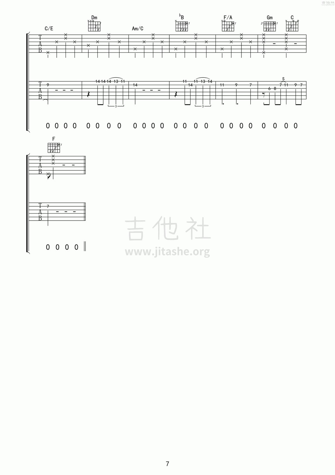 路上(电影《玩大的》主题曲)吉他谱(图片谱,弹唱)_范圣霖_玩大的 杨佳《路上》_7.gif