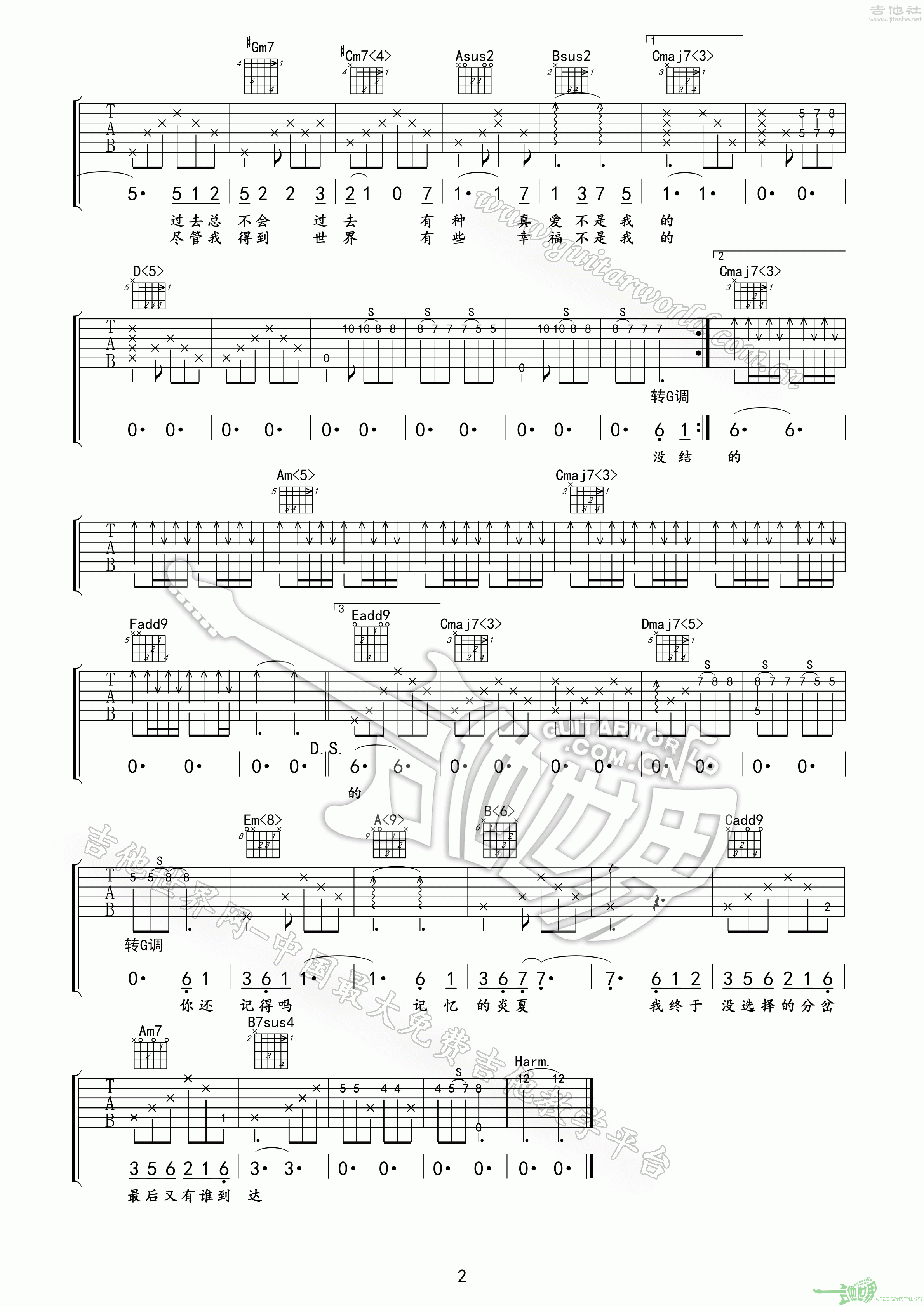 爱吉他谱(图片谱,弹唱)_莫文蔚(Karen Mok)_爱02.gif