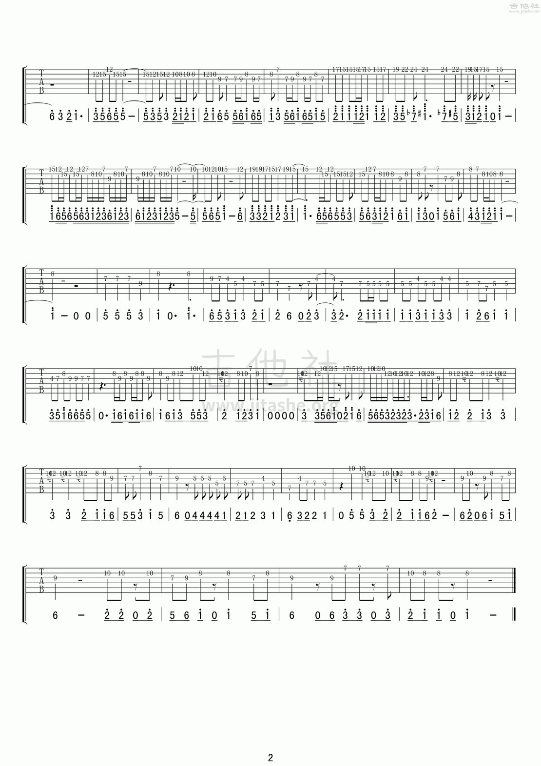 Stay吉他谱(图片谱,弹唱)_Jackson Browne(杰克逊·布朗)_Jackson Browne - Stay吉他谱02.gif