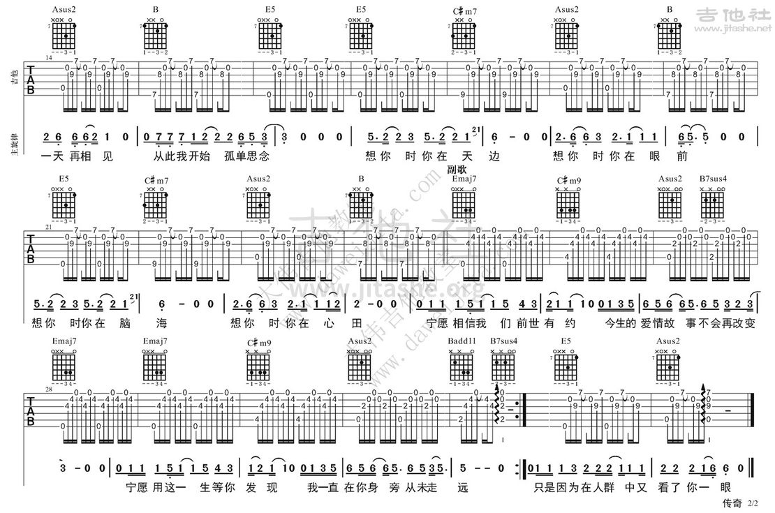 传奇吉他谱(图片谱,弹唱,大伟吉他,教程)_王菲(Faye Wong)_王菲-传奇0702ok_2_页面_2.jpg