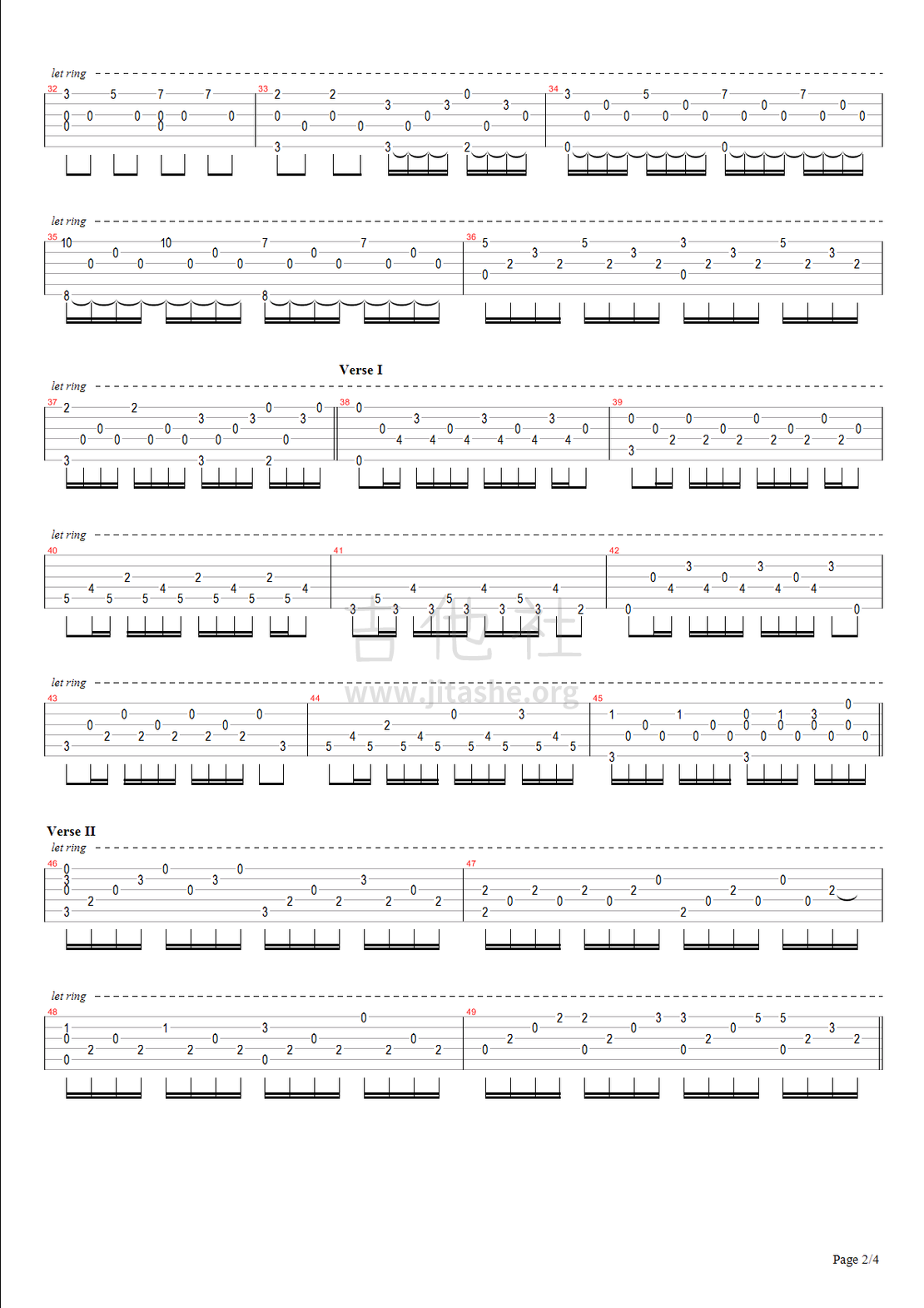 打印:空白格吉他谱_杨宗纬(Aska)_空白格 - page 2.bmp