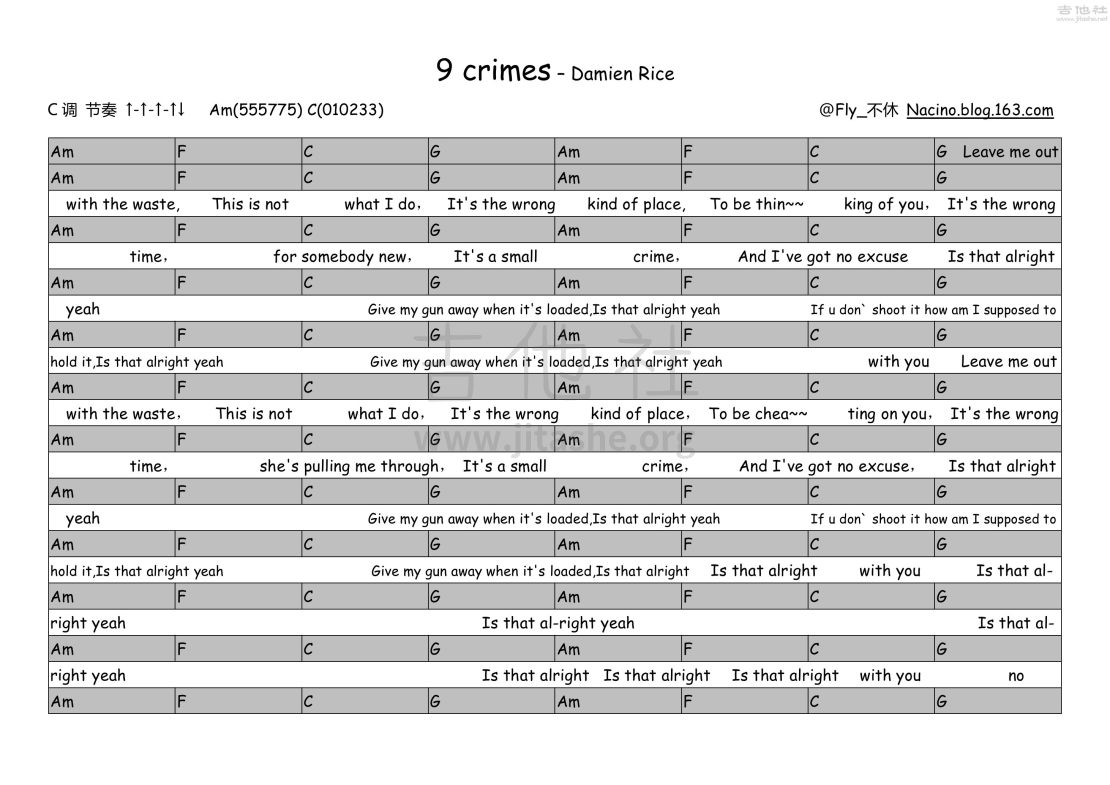 9 crimes吉他谱(图片谱,弹唱)_Damien Rice(达米安·赖斯 ;大米)_9 crimes.jpg