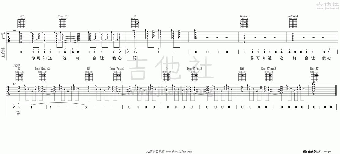 爱如潮水(Swing版)吉他谱(图片谱,大伟吉他,弹唱,教学)_张信哲_M-99_爱如潮水（二胖版）_页面_5.gif