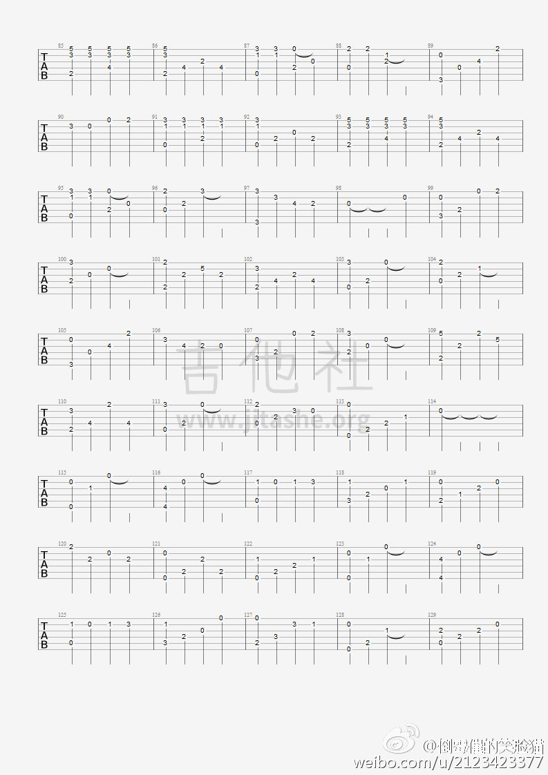 我想念你一如独自撸管的悲伤吉他谱(图片谱,指弹,尧十三)_尧十三_我想念你一如独自撸管的悲伤3.jpg
