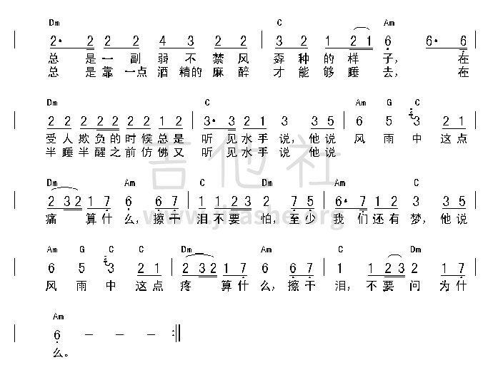 水手吉他谱(图片谱)_郑智化_2.gif