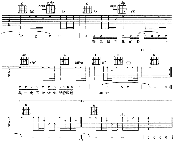 求婚吉他谱(图片谱)_周华健(Emil Chau)_2.gif
