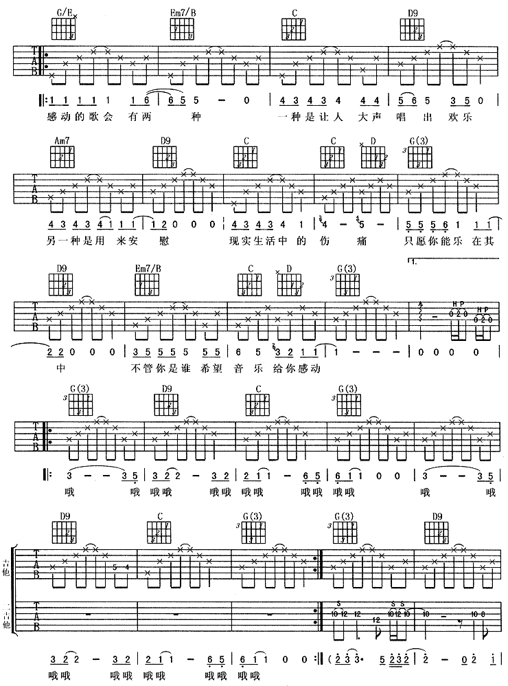 两种吉他谱(图片谱)_周华健(Emil Chau)_2.gif