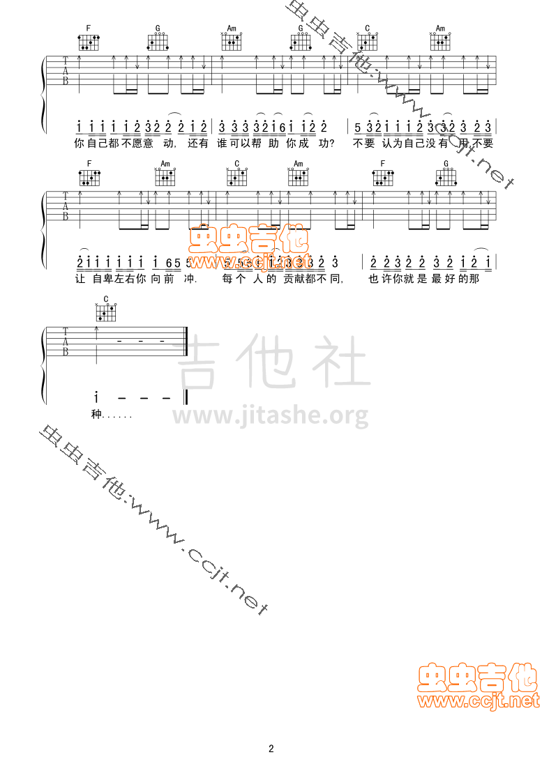 不要认为自己没有用吉他谱(图片谱)_成龙_2.gif