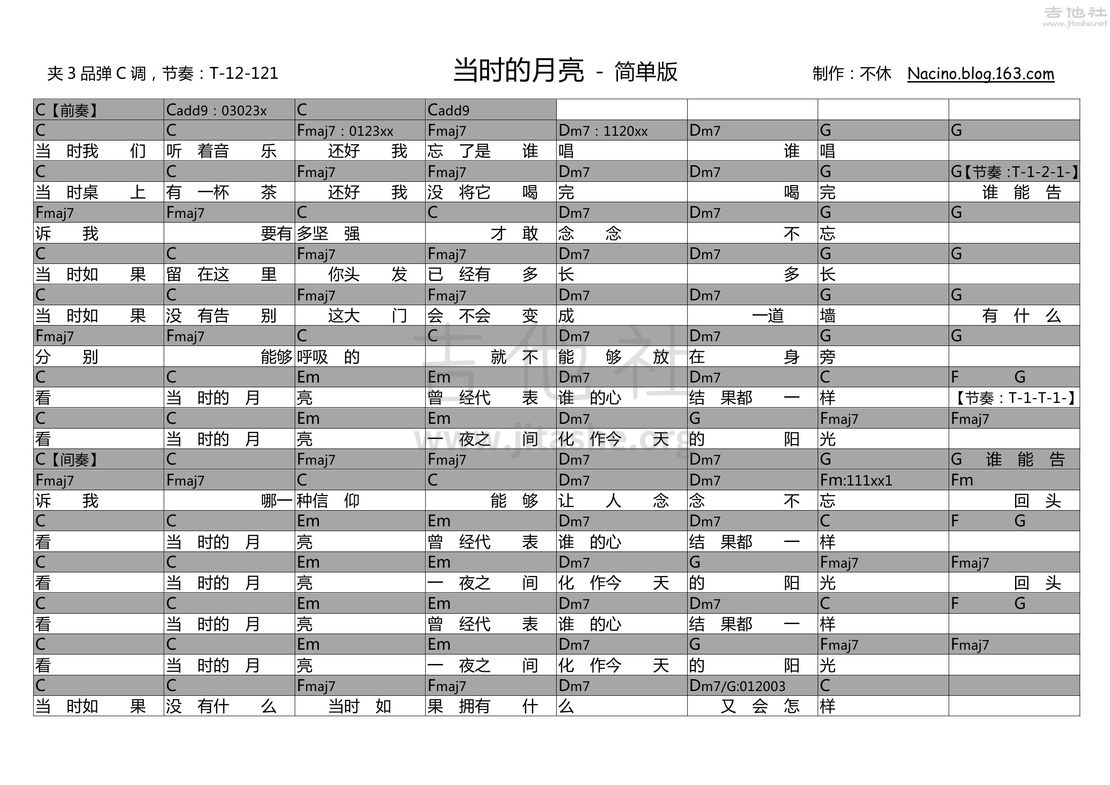 当时的月亮吉他谱(图片谱,弹唱)_王菲(Faye Wong)_123.jpg