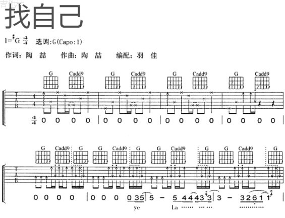 吉他谱怎么看