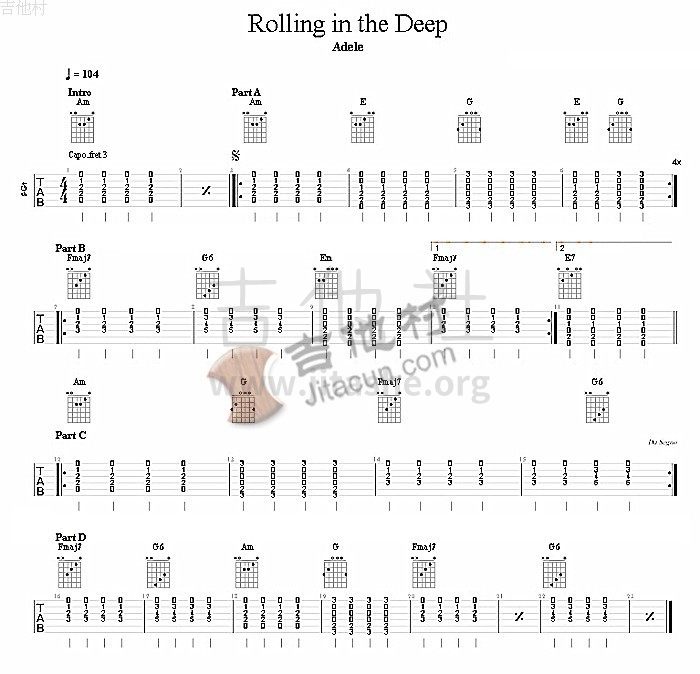 Rolling In The Deep吉他谱(图片谱)_Adele(阿黛尔;Adele Laurie Blue Adkins)_2014031011082622.jpg