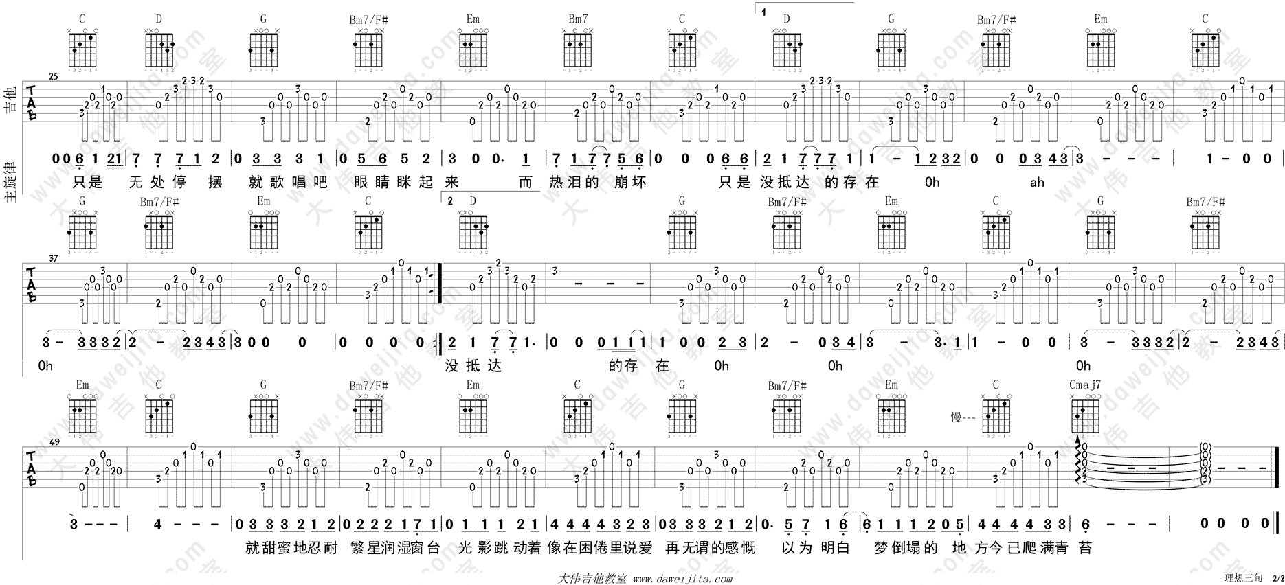 理想三旬吉他谱(图片谱,弹唱,大伟吉他,教程)_陈鸿宇_tab_chenhongyu_lixiangsanxun_2.gif
