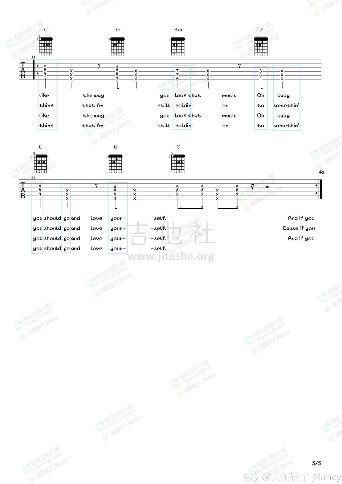 Love yourself吉他谱(图片谱,弹唱,教学)_Justin Bieber(贾斯汀·比伯;Justin Drew Bieber)_5.jpg