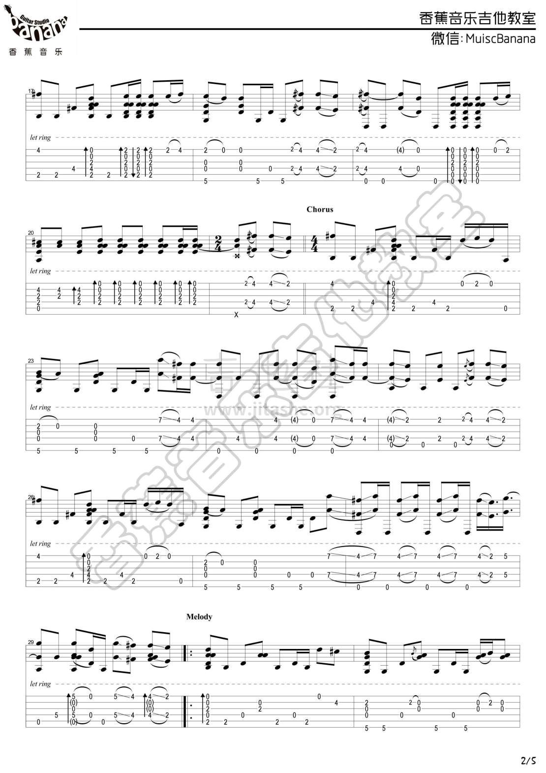 Faded吉他谱(图片谱,指弹)_Alan Walker_faded 指弹谱_02.jpg