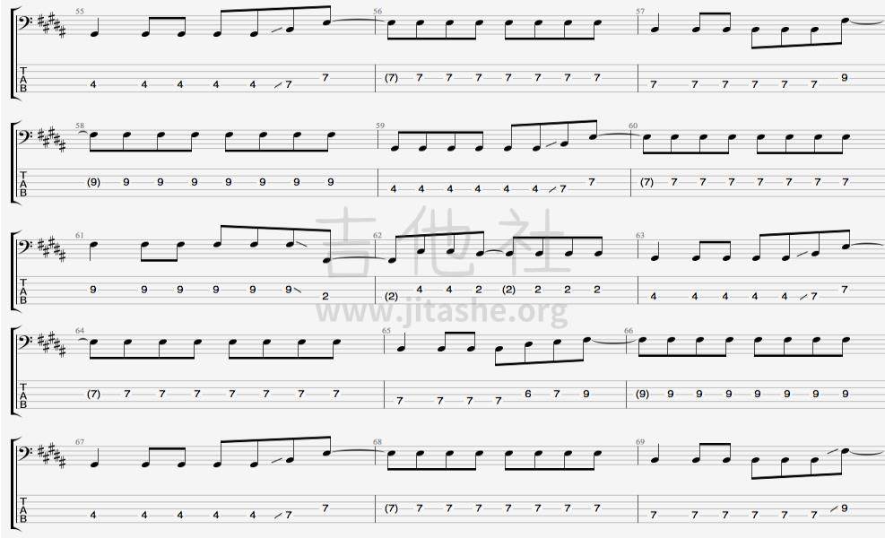 前前前世《你的名字》bass吉他谱(图片谱,贝斯)_RADWIMPS(RAD / ラッドウィンプス)_4.jpg