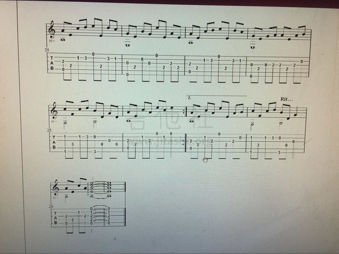 1967吉他谱(图片谱)_gontiti(ゴンチチ;gontiti)_qq图片