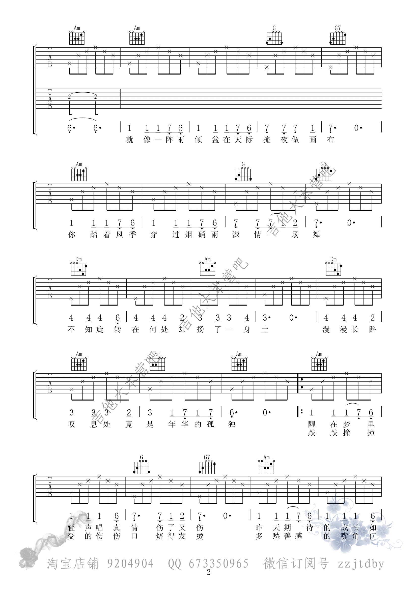 风中芭蕾(【麻雀】电视剧插曲)吉他谱(图片谱,弹唱)_郁可唯(郁英霞;Yisa Yu)_风中芭蕾02_副本.gif