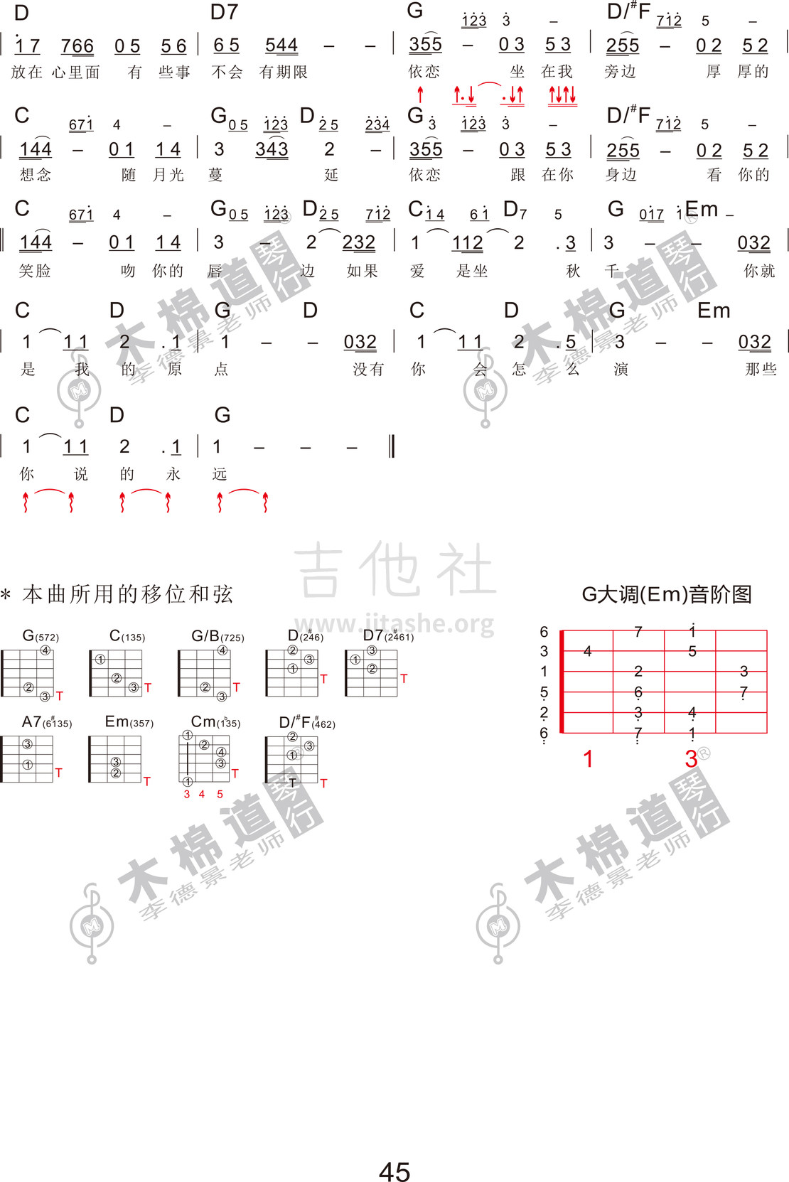 依恋(四合一吉他谱 木棉道琴行)吉他谱(图片谱,四合一吉他谱,木棉道琴行,弹唱)_蔡淳佳_依恋2.jpg