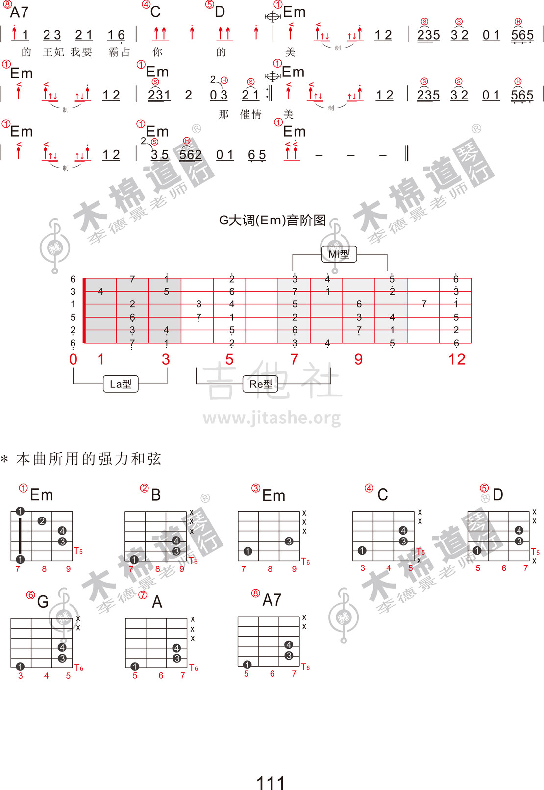 王妃(四合一吉他谱 木棉道琴行)吉他谱(图片谱,四合一吉他谱,木棉道琴行,弹唱)_萧敬腾_王妃1.jpg