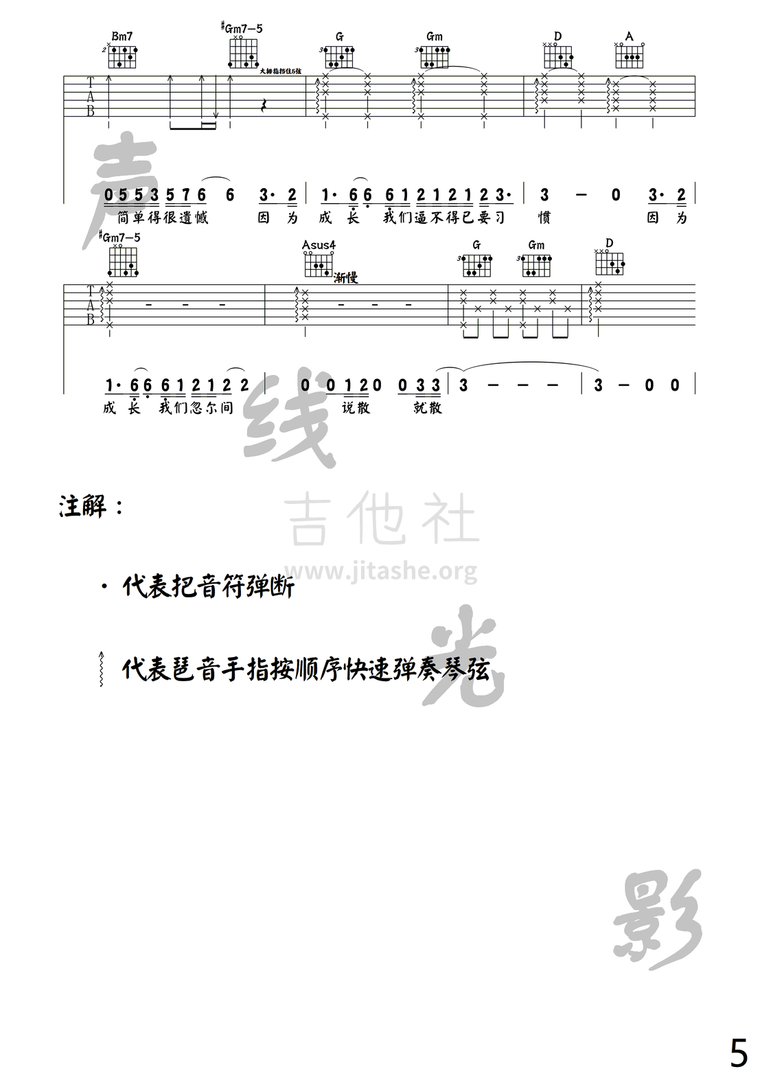 打印:说散就散(吉他谱第二十五期)吉他谱_袁娅维(Tia)_说散就散_5.png