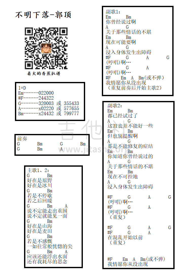 不明下落吉他谱(图片谱,弹唱,和弦谱)_郭顶_不明下落.png