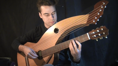 Jamie Dupuis - Harry Potter (Hedwig&#039;s) Theme - 18 String Harp Guitar.png