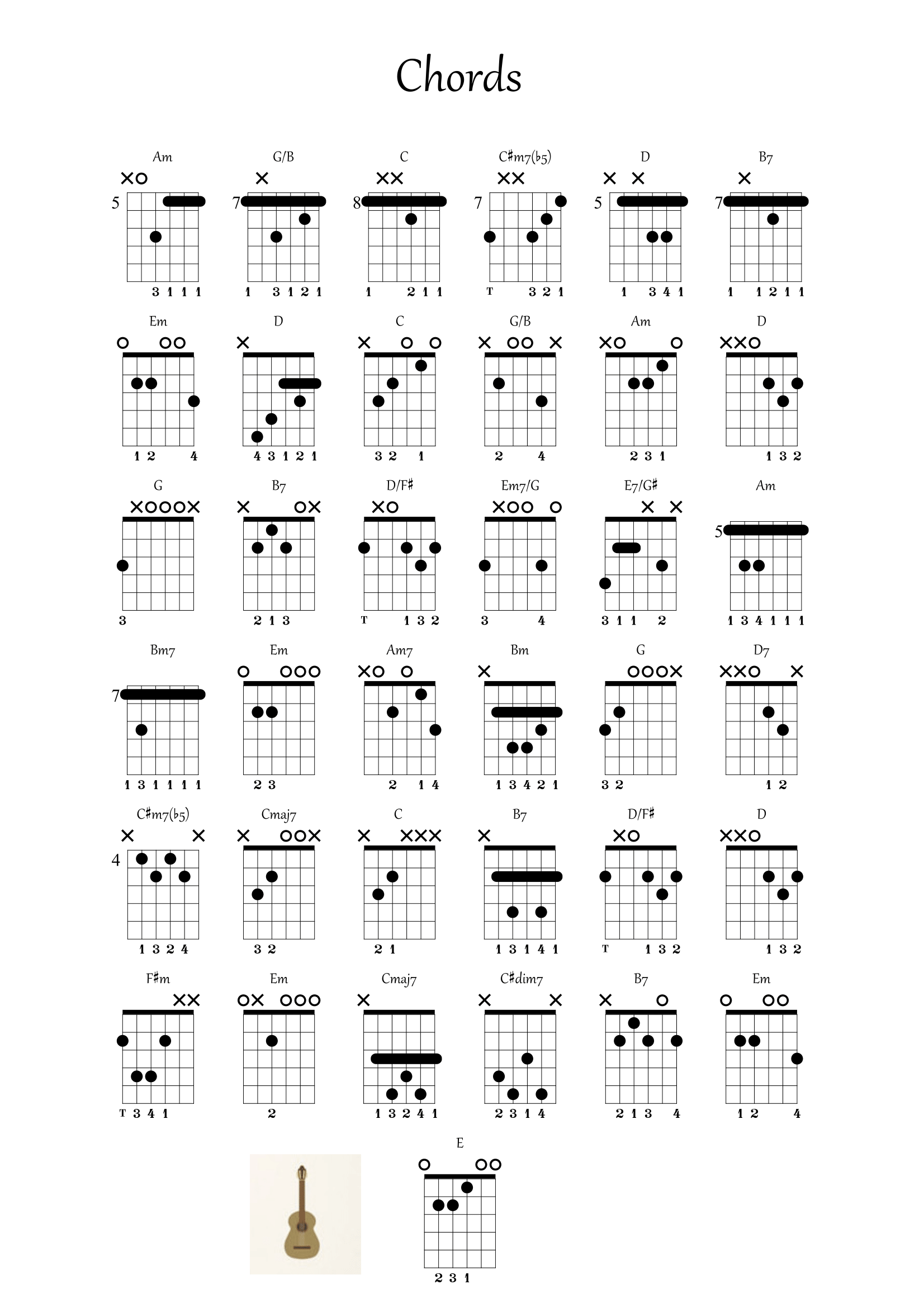 海の见える街 91a seaside town吉他谱(pdf谱,指弹)