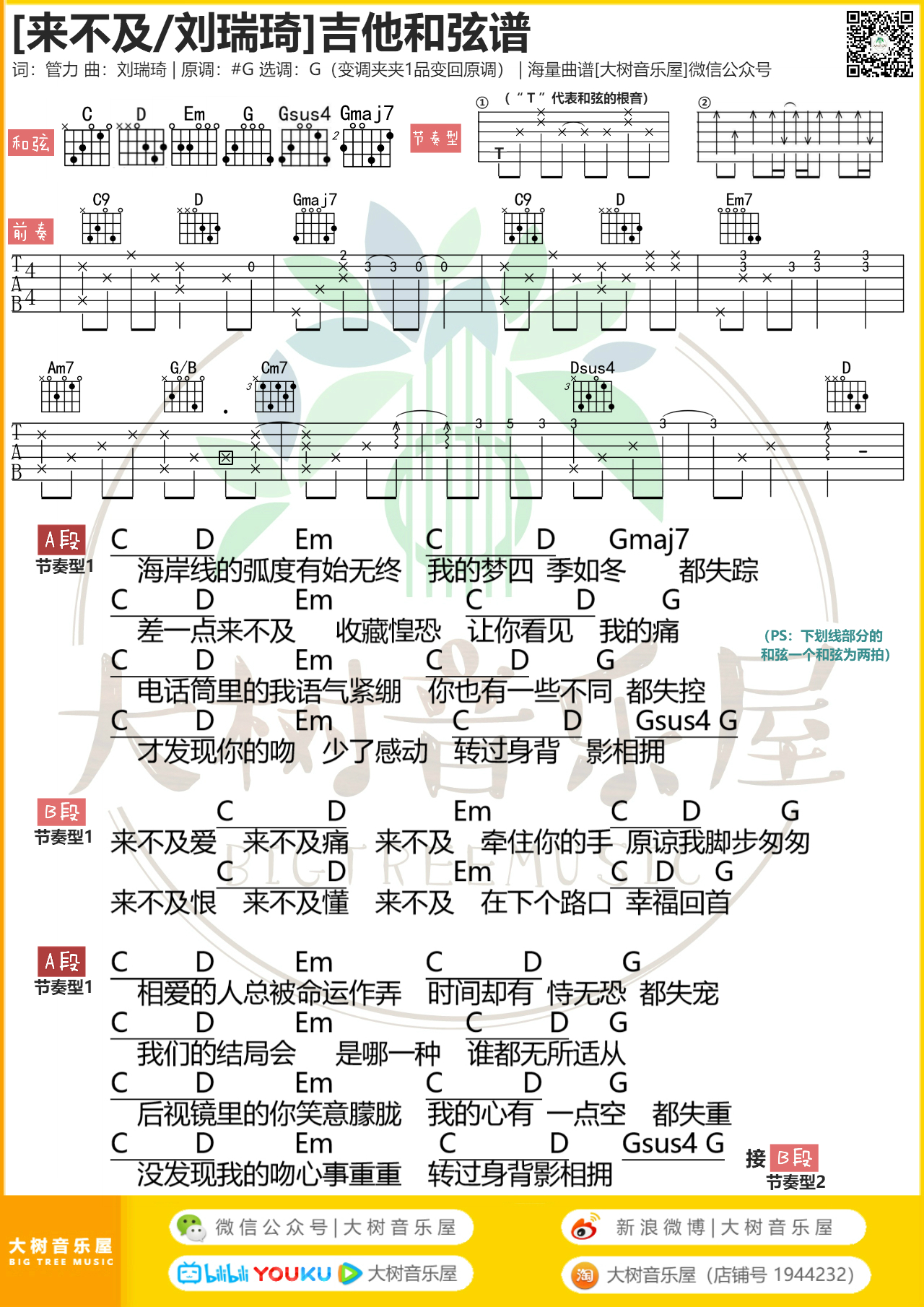 来不及(大树音乐屋)吉他谱(图片谱,和弦,弹唱,G调)_刘瑞琦_模板_meitu_3_meitu_2_meitu_1_meitu_1_meitu_1.jpg