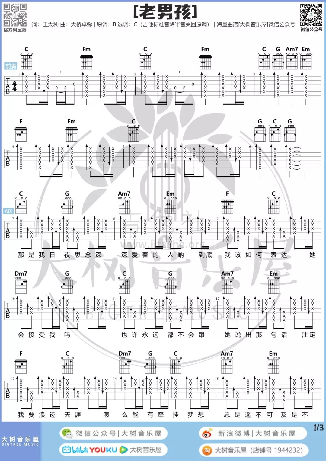 打印:老男孩（大树音乐屋）吉他谱_筷子兄弟(肖央;王太利)_2.webp.jpg