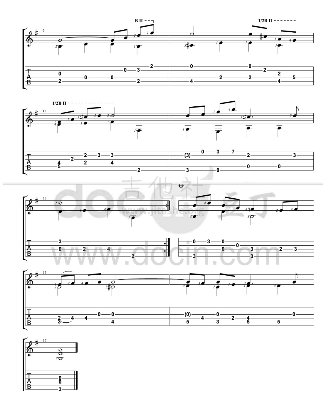 打印:BWV156   a Arioso (Sinfornia)吉他谱_Johann Sebastian Bach(巴赫)_02.jpg