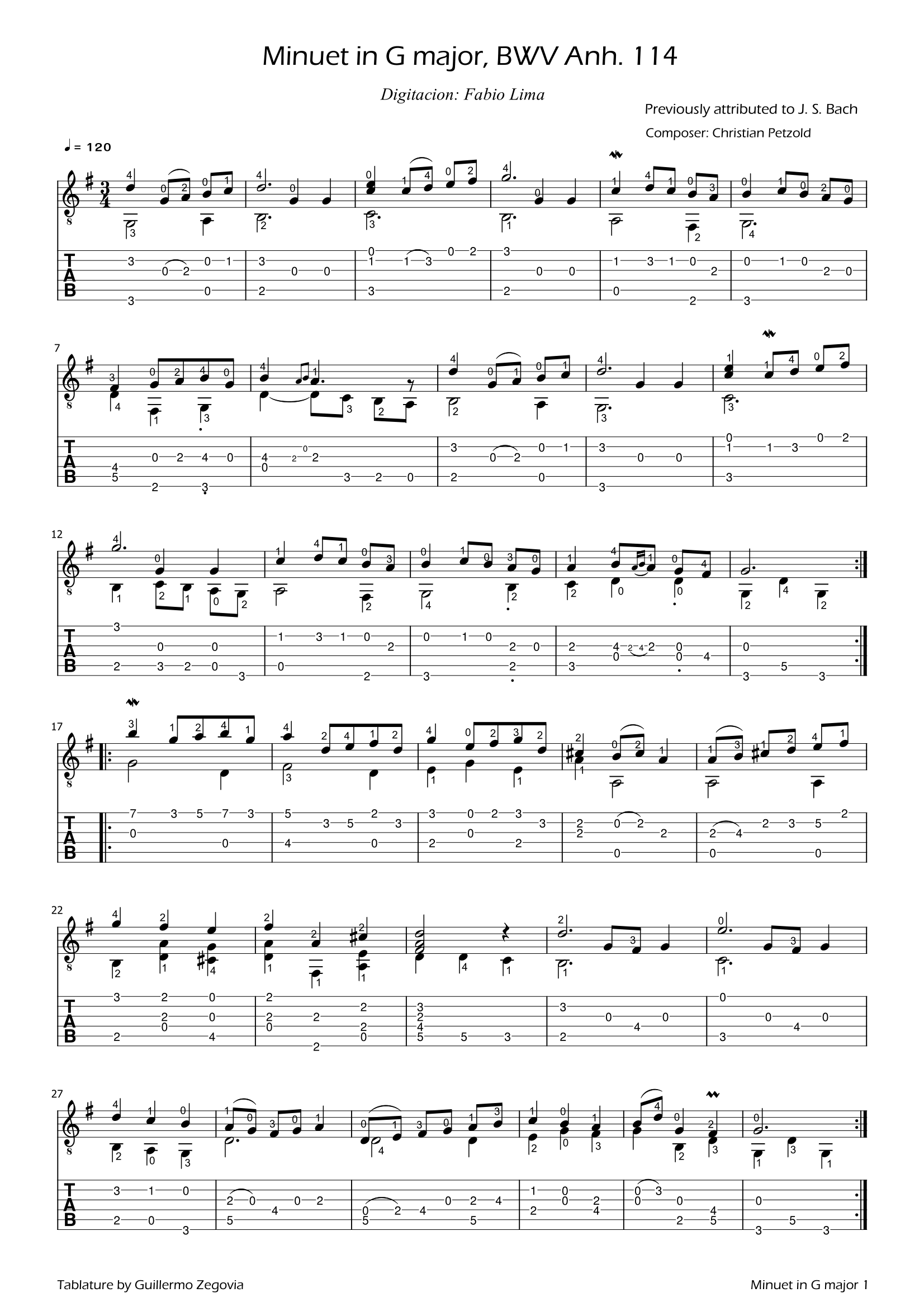 J.S. Bach - Minuet in G major BWV Anh 114 (Classic Guitar)吉他谱(图片谱,指弹,古典吉他)_Johann Sebastian Bach(巴赫)_Minuet in G major, BWV Anh.114-1.png