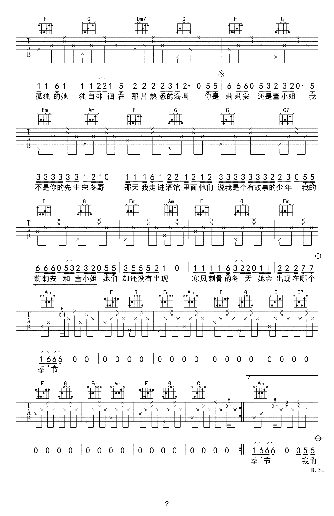 我不是你的宋冬野吉他谱(图片谱)_林启得(林啟得)_1-1Z125010U4.png