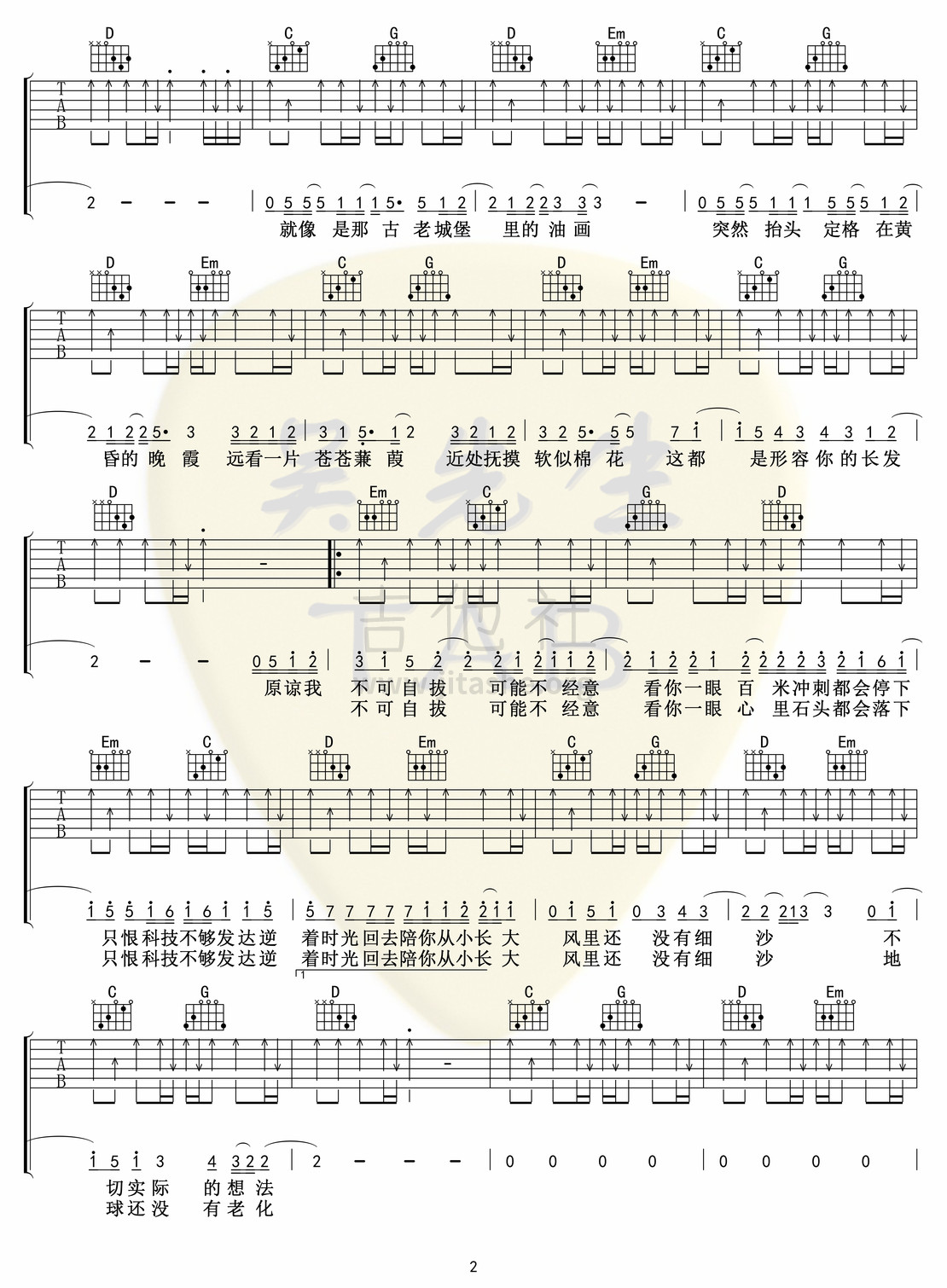 形容吉他谱(图片谱,弹唱)_沈以诚(威士忌的碎冰 / 小巴顿)_形容02.jpg