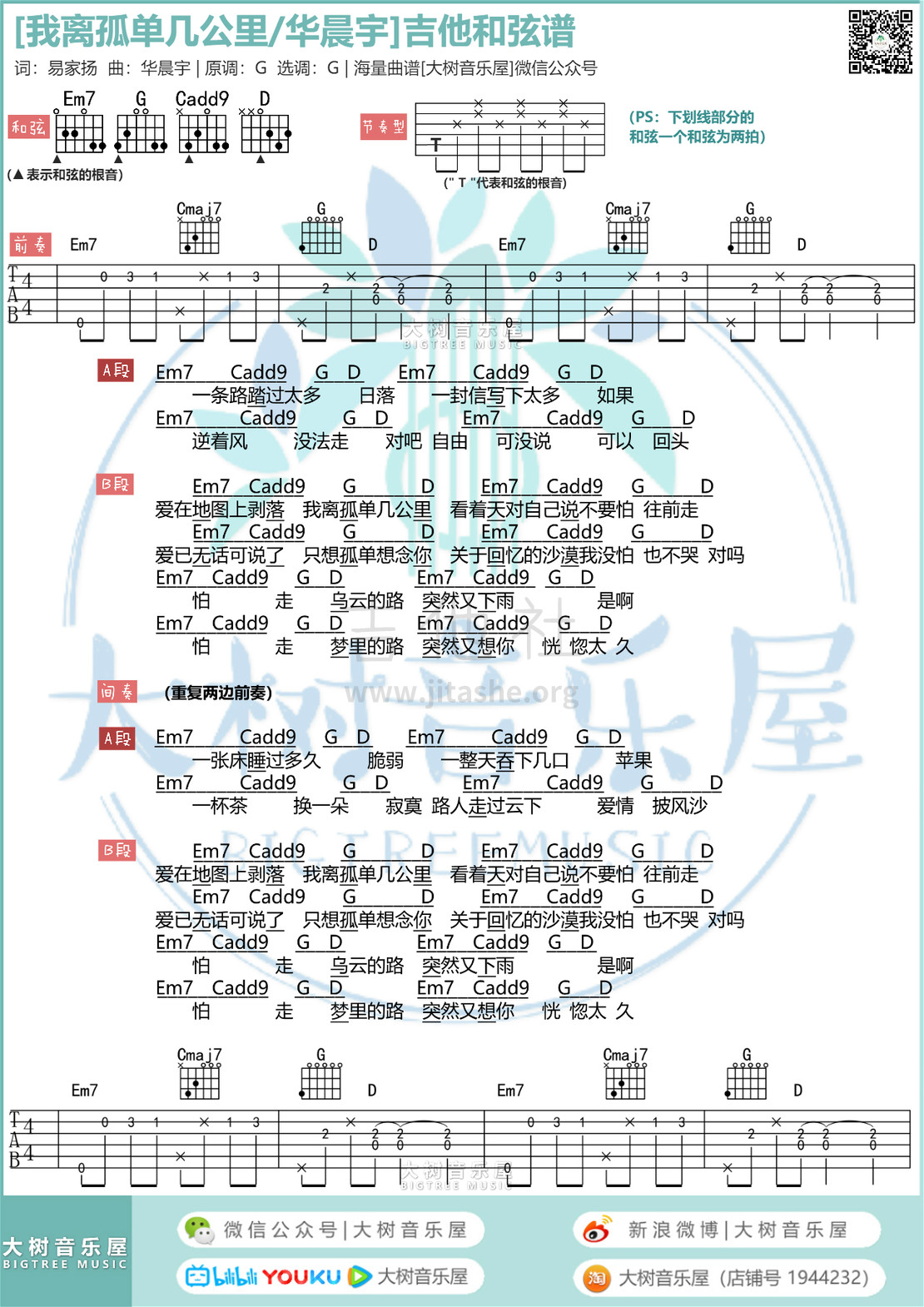 我离孤单几公里（大树音乐屋）吉他谱(图片谱,弹唱)_华晨宇_模板_meitu_7_meitu_1.jpg