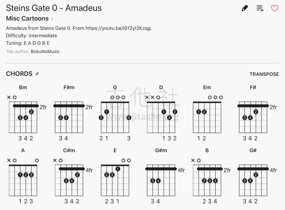 命运石之门0主题曲 - アマデウス（amadeus）吉他谱(图片谱,弹唱)_いとうかなこ(伊藤加奈子 / 伊藤香奈子)_B4C63FA4-C751-4992-B201-F4316A9EA0E3.jpeg