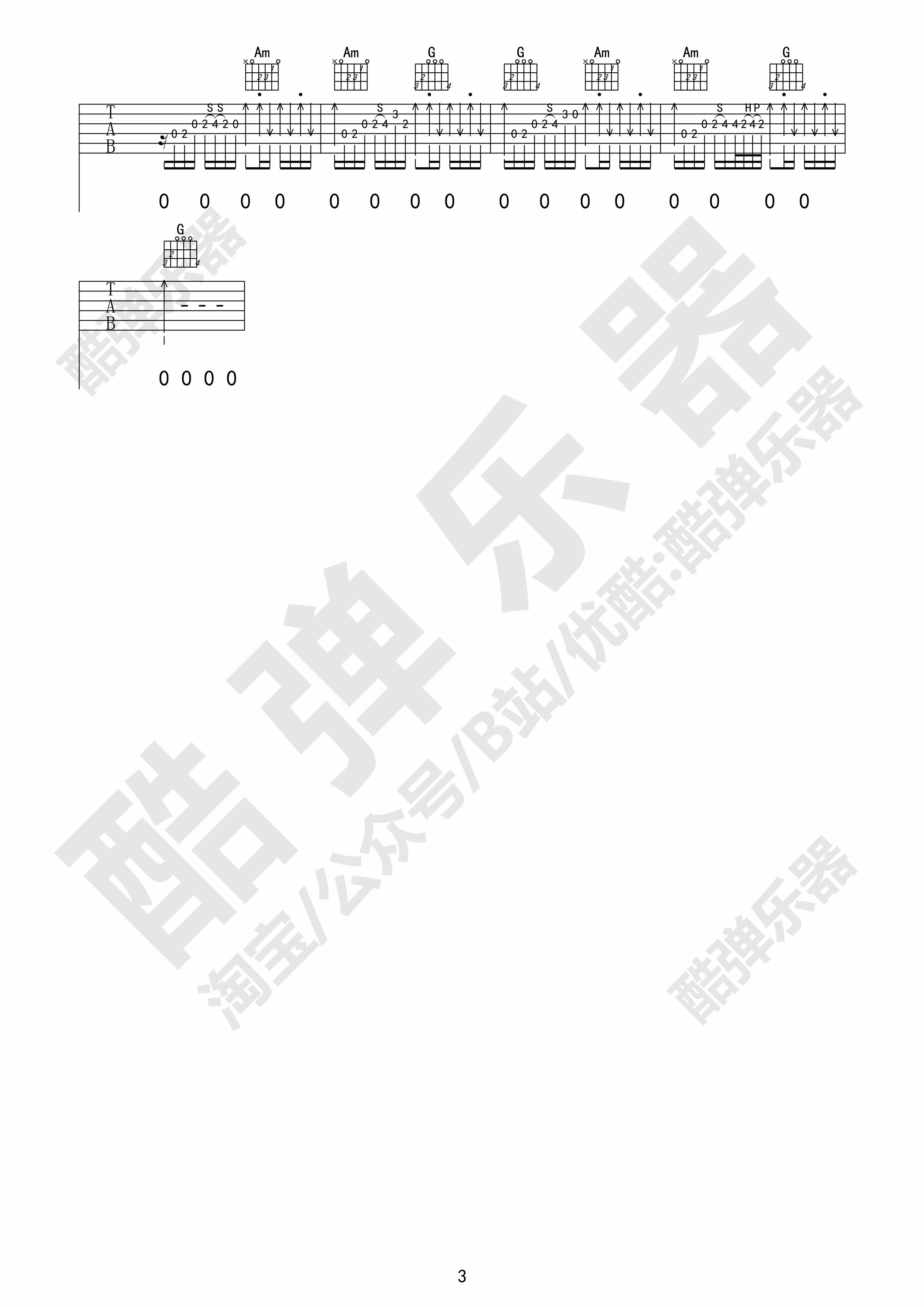 鼓楼（原版吉他谱酷弹乐器出品）吉他谱(图片谱)_赵雷(雷子)_鼓楼03.jpg