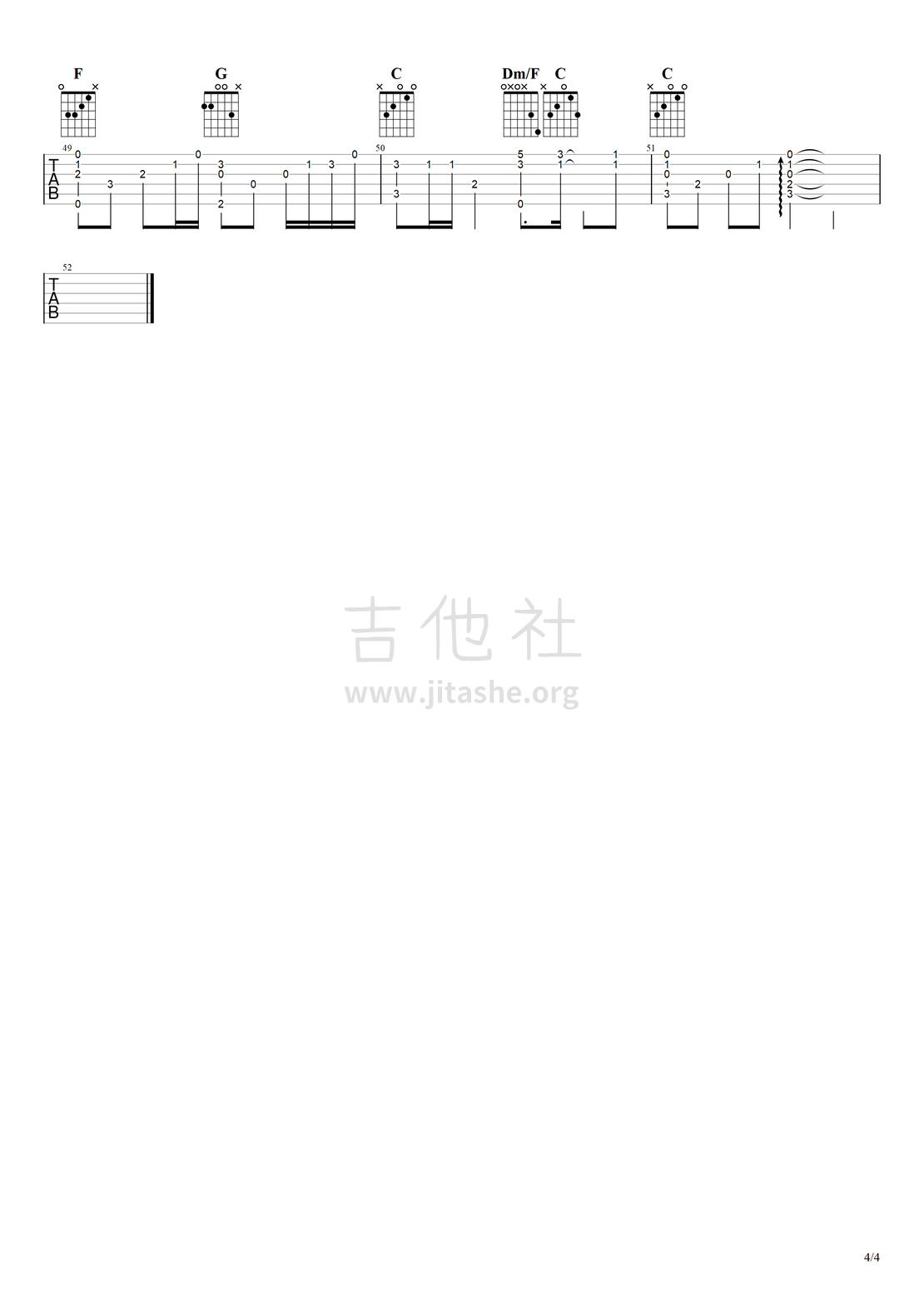 打印:Summer（指弹重编版）吉他谱_久石让(久石譲;藤泽守;Joe Hisaishi)_summer（新）#4.png