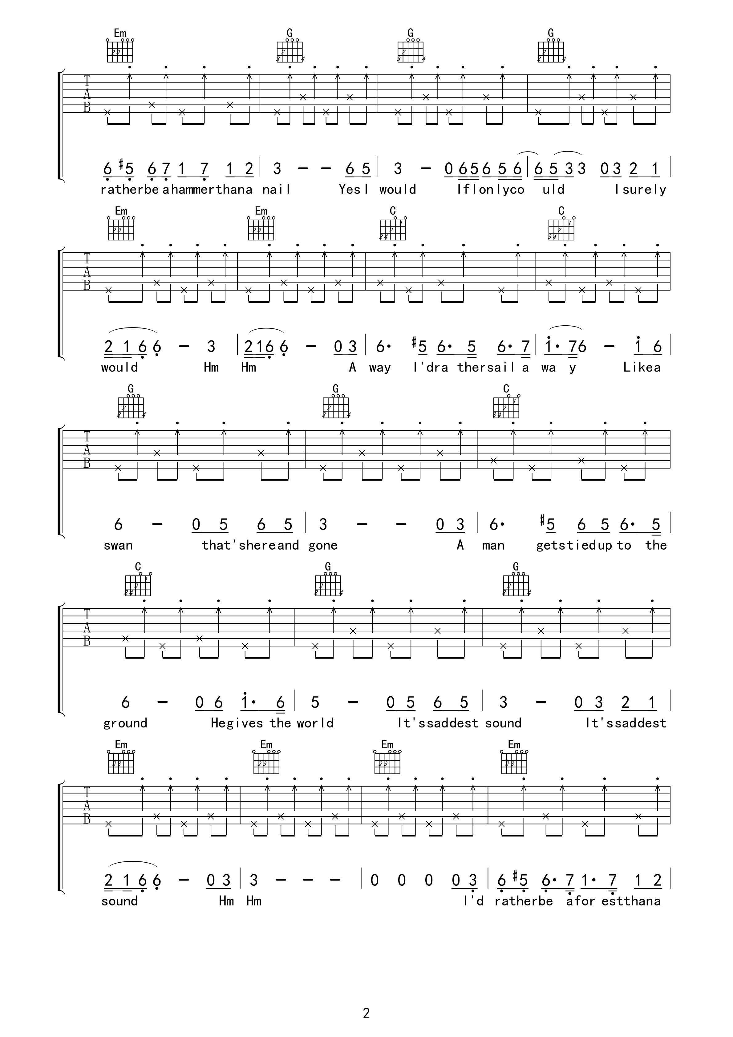 El Condor Pasa （原版吉他谱） 【欧美金曲】吉他谱(图片谱,弹唱,原版,solo)_Paul Simon(保罗·西蒙)_El Condor Pasa02.jpg