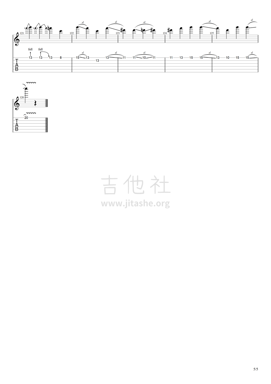 打印:最爱（经典粤语歌最爱电吉他Solo）吉他谱_周慧敏_最爱#5.png