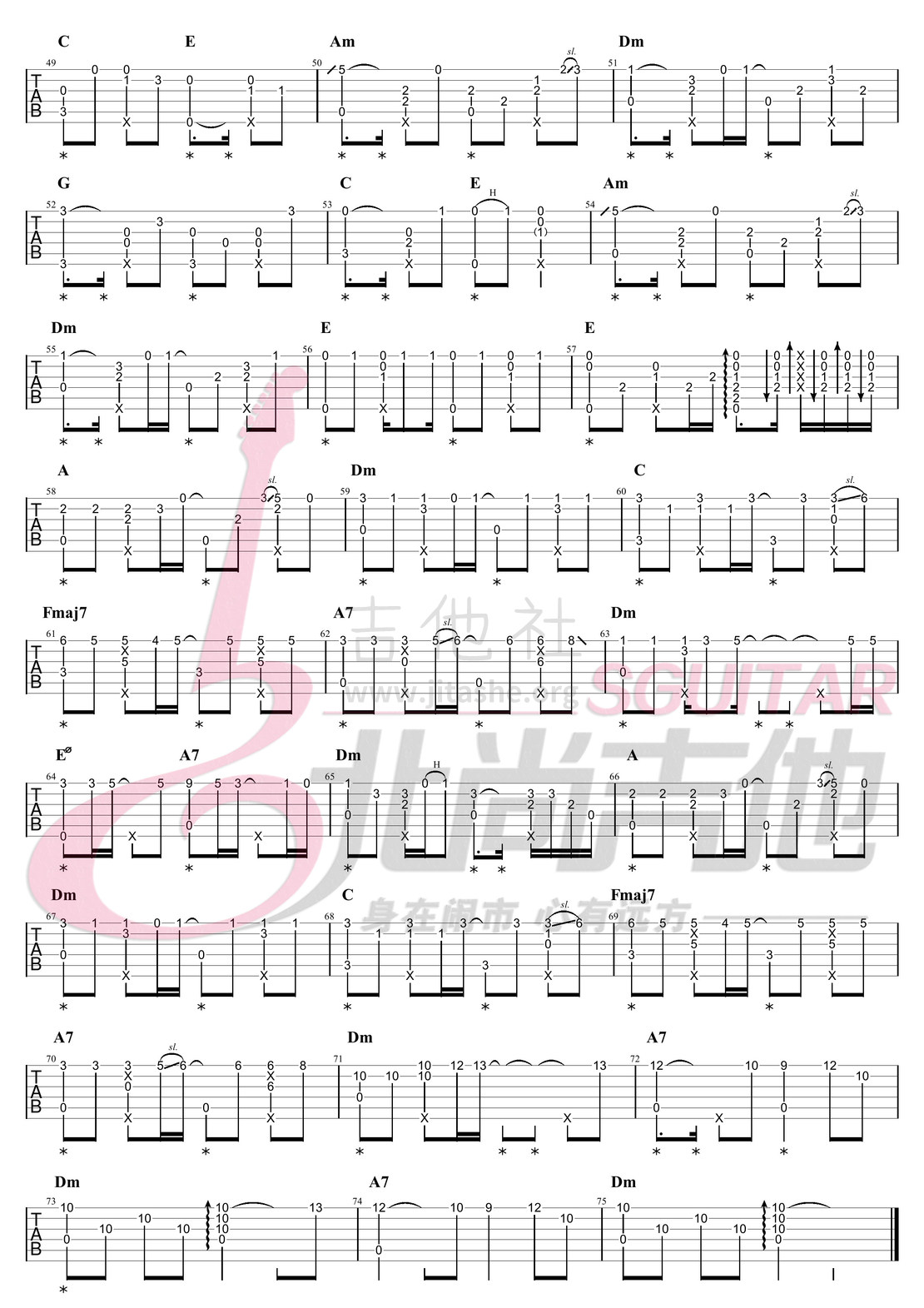 漠河舞厅（指弹谱＆弹奏示范/北尚吉他）吉他谱(图片谱,漠河舞厅,指弹,吉他指弹)_柳爽_漠河舞厅-吉他指弹-网络 (3).jpg