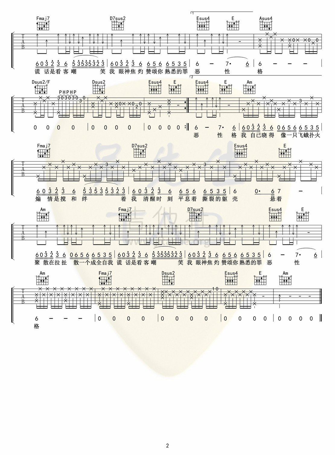 打印:伪善者吉他谱_金渔_伪善者02.jpg