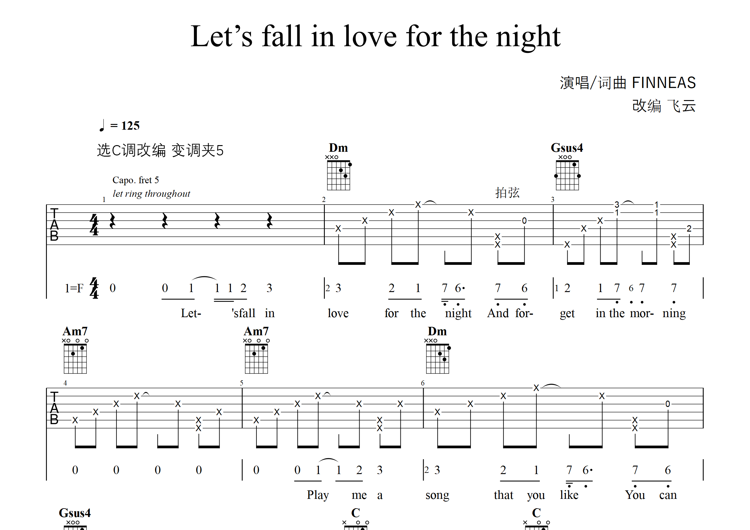 当前仅为预览,如需查看完整版请先登录相关吉他谱歌曲keep the wolves