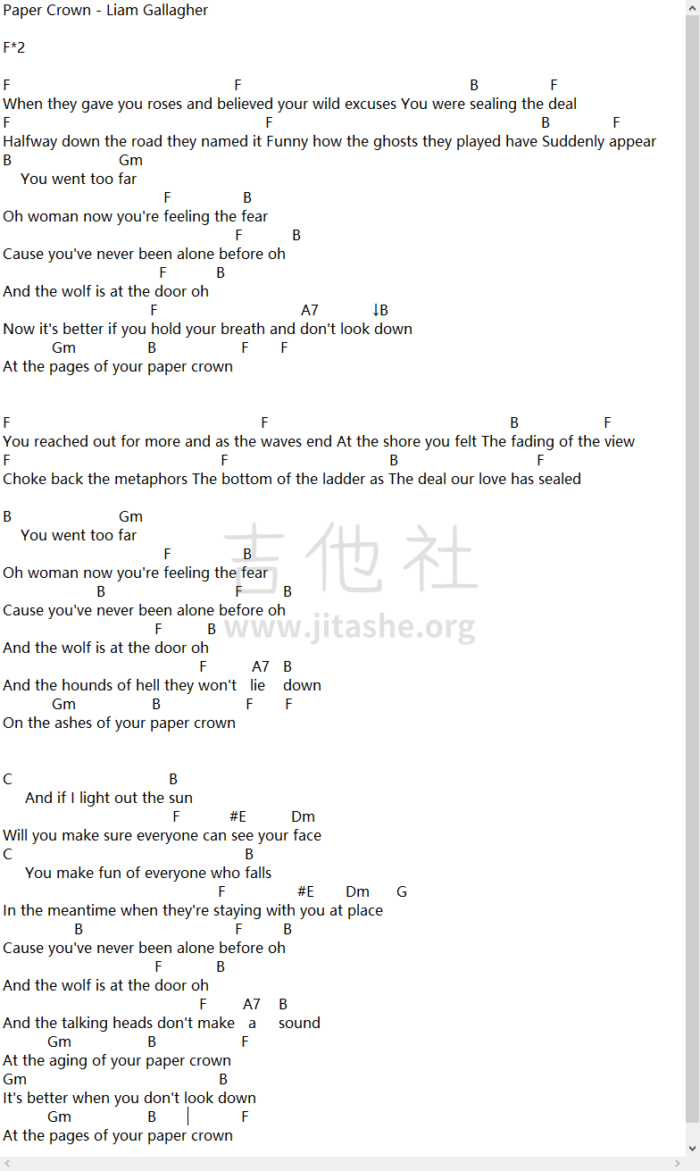 Paper Crown吉他谱(图片谱,弹唱)_Liam Gallagher(利亚姆·加拉格)_Paper Crown1.png