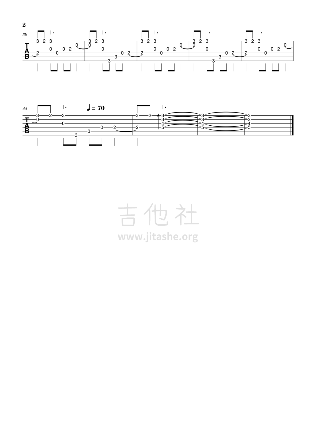 打印:天降之物 BGM - ふれあい吉他谱_动漫游戏(ACG)_ふれあい-原音吉他（指法谱）-2.png
