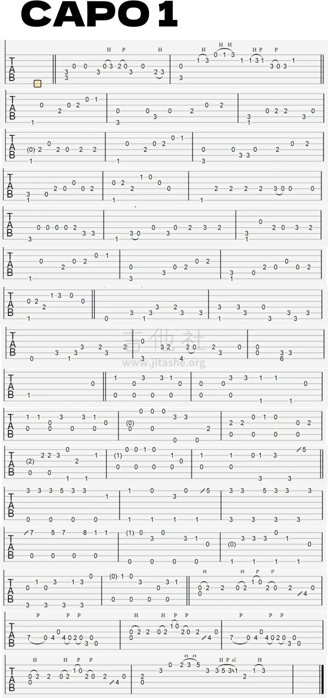 迷宫饭 - Sleep Walking Orchestra吉他谱(图片谱,指弹,木吉他,solo)_动漫游戏(ACG)_Sleep Walking Orchestra.jpg
