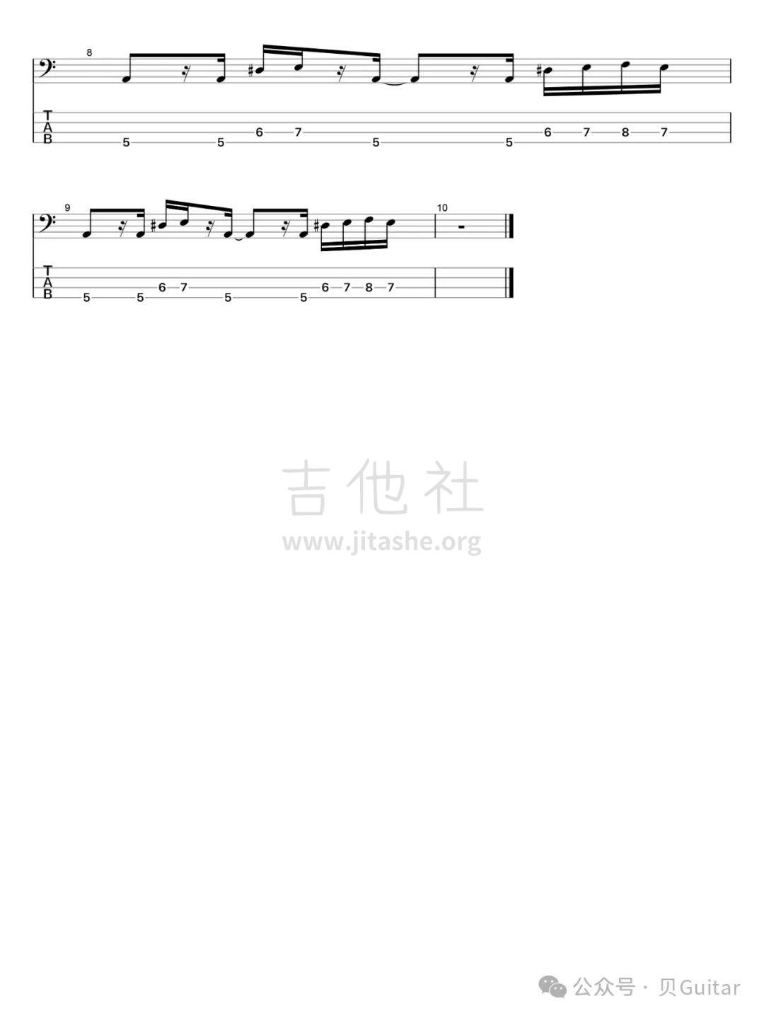 门徒（前奏）吉他谱(图片谱,bass)_沉舟乐队(Sunken Boat)_2.jpg