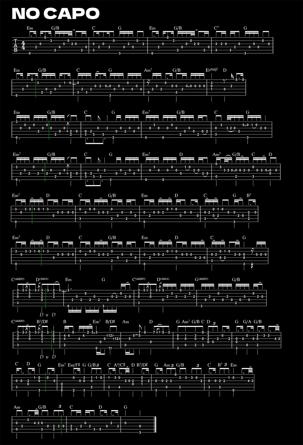 葬送的芙丽莲 - lulu吉他谱(图片谱,solo,指弹)_动漫游戏(ACG)_lulu.jpg