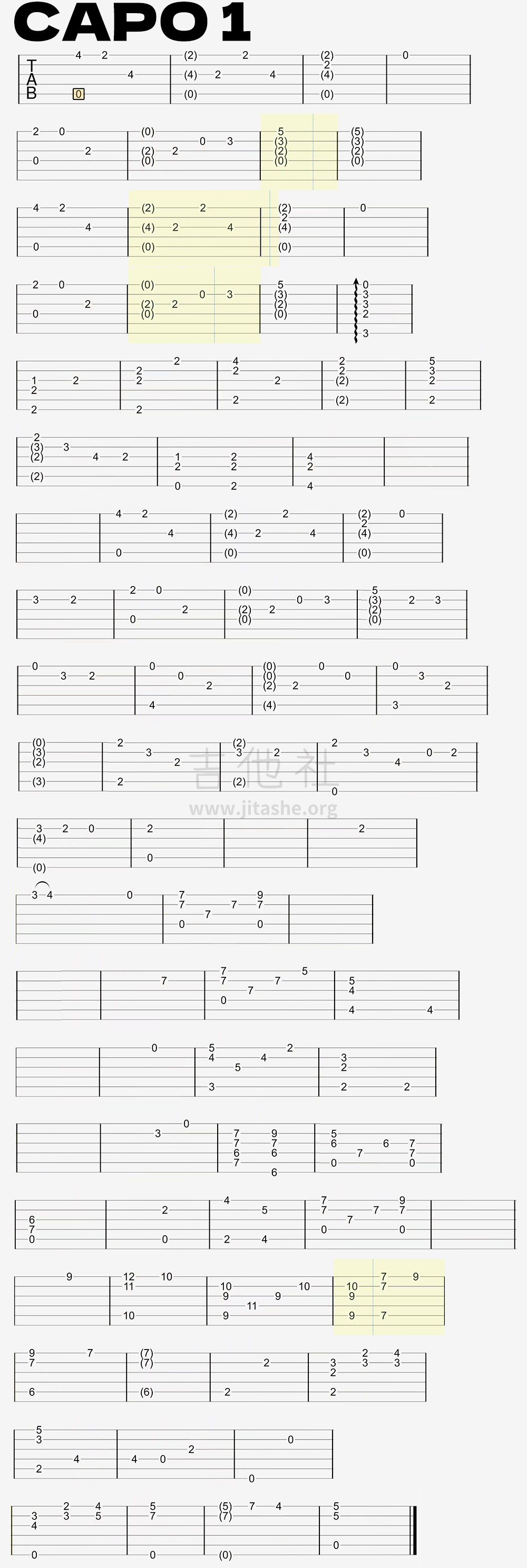 Pokémon Pokopia - Rocky Ridges（凸隆隆山地BGM）吉他谱(图片谱,solo,指弹)_动漫游戏(ACG)_Rocky Ridges.jpg